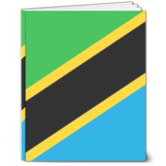 Flag Of Tanzania 8  X 10  Softcover Notebook by Amaryn4rt