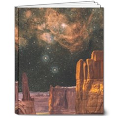 Geology Sand Stone Canyon 8  X 10  Hardcover Notebook by Simbadda