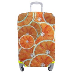 Oranges Background Texture Pattern Luggage Cover (medium) by Simbadda