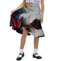 Fourth Of July Independence Day Usa American Pride Kids  Ruffle Flared Wrap Midi Skirt View1