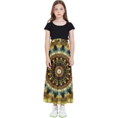 Pattern Abstract Background Art Kids  Flared Maxi Skirt by Celenk