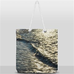 Wave Water Surface Sea Ocean Liquid Full Print Rope Handle Tote (large) by Vaneshop
