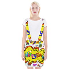 Happy Happiness Child Smile Joy Braces Suspender Skirt by Celenk