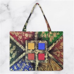 Acrylic Abstract Art Design  Medium Tote Bag by Rbudhiya
