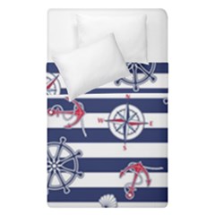 Seamless-marine-pattern Duvet Cover Double Side (single Size) by uniart180623