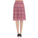 Pink-art-with-abstract-seamless-flaming-pattern Flared Midi Skirt View2
