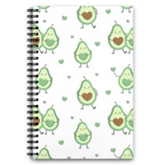 Cute-seamless-pattern-with-avocado-lovers 5 5  X 8 5  Notebook by uniart180623