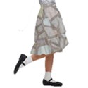 Cartoon-colored-stone-seamless-background-texture-pattern Kids  Ruffle Flared Wrap Midi Skirt View3