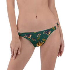 Cute-seamless-pattern-bird-with-berries-leaves Ring Detail Bikini Bottoms by uniart180623