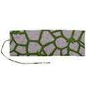 Cartoon-gray-stone-seamless-background-texture-pattern Green Roll Up Canvas Pencil Holder (M) View1