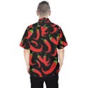 Seamless-vector-pattern-hot-red-chili-papper-black-background Men s Hawaii Shirt View2