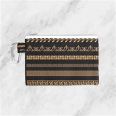 Set-antique-greek-borders-seamless-ornaments-golden-color-black-background-flat-style-greece-concept Canvas Cosmetic Bag (small) by uniart180623
