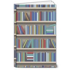 Bookshelf 8  X 10  Hardcover Notebook by uniart180623