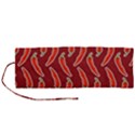 Chili-pattern-red Roll Up Canvas Pencil Holder (M) View1
