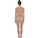 Yellow-mushroom-pattern Cross Back Hipster Bikini Set View2