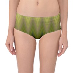 Zig Zag Chevron Classic Pattern Mid-waist Bikini Bottoms by Celenk
