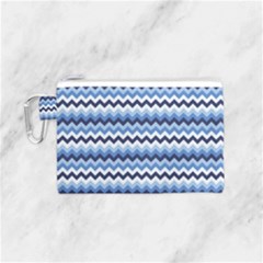 Zigzag-pattern-seamless-zig-zag-background-color Canvas Cosmetic Bag (small) by uniart180623