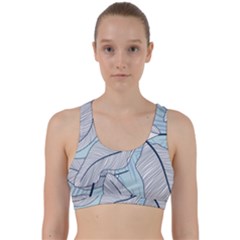 Tropical Flower Seamless Pattern Back Weave Sports Bra by uniart180623