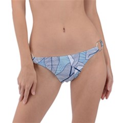 Tropical Flower Seamless Pattern Ring Detail Bikini Bottoms by uniart180623