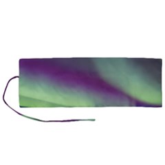 Aurora Stars Sky Mountains Snow Aurora Borealis Roll Up Canvas Pencil Holder (m) by uniart180623