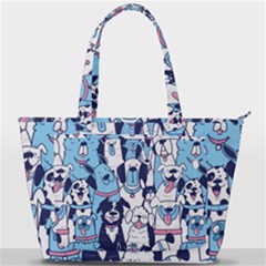 Dogs Seamless Pattern Back Pocket Shoulder Bag  by uniart180623