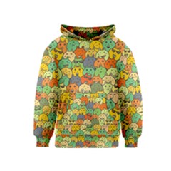 Seamless Pattern With Doodle Bunny Kids  Pullover Hoodie by uniart180623