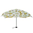 Vector-pattern-with-cute-giraffe-cartoon Mini Folding Umbrellas View3