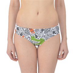 Seamless-pattern-with-wildlife-cartoon Hipster Bikini Bottoms by uniart180623