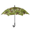 Seamless-pattern-with-trees-owls Hook Handle Umbrellas (Medium) View3