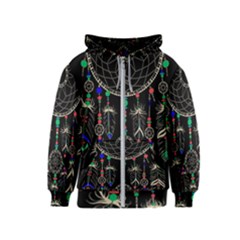 Dreamcatcher Magic Magical Kids  Zipper Hoodie by uniart180623