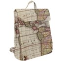 Vintage World Map Old  Globe Antique America Flap Top Backpack View2