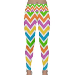 Chevron-pattern-design-texture Lightweight Velour Classic Yoga Leggings by uniart180623
