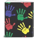 Handprints-hand-print-colourful 8  x 10  Hardcover Notebook View2