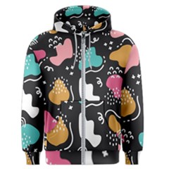 Art Pattern Design Background Print Men s Zipper Hoodie by uniart180623