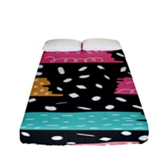 Art Pattern Design Wallpaper Background Print Patterns Fitted Sheet (full/ Double Size) by uniart180623