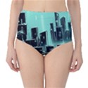 Buildings City Urban Destruction Background Classic High-Waist Bikini Bottoms View1