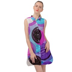 Cookies Chocolate Cookies Sweets Snacks Baked Goods Sleeveless Shirt Dress by uniart180623