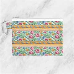 Flower Fabric Fabric Design Fabric Pattern Art Canvas Cosmetic Bag (medium) by uniart180623