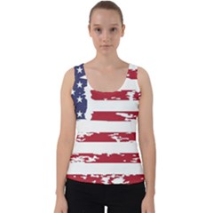 Flag Usa Unite Stated America Velvet Tank Top by uniart180623