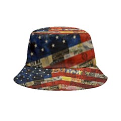 Usa Flag United States Inside Out Bucket Hat by uniart180623