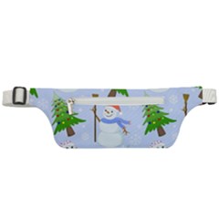 New Year Christmas Snowman Pattern, Active Waist Bag by uniart180623