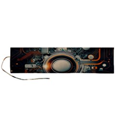 Technology Robot Internet Processor Roll Up Canvas Pencil Holder (l) by Ravend