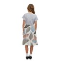 Leaves Pastel Background Nature Kids  Ruffle Flared Wrap Midi Skirt View4