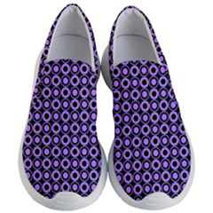 Mazipoodles Purple Donuts Polka Dot  Women s Lightweight Slip Ons by Mazipoodles