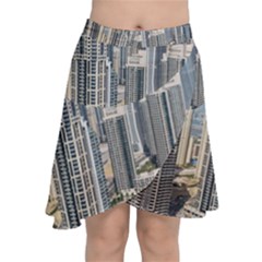 Building Sea Architecture Marina Chiffon Wrap Front Skirt by Ravend