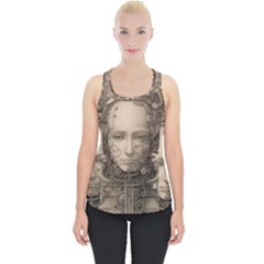 Cyborg Robot Future Drawing Poster Piece Up Tank Top by Ravend