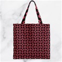 Mazipoodles Red Donuts Polka Dot  Zipper Grocery Tote Bag View1