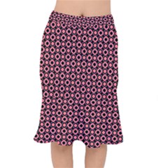 Mazipoodles Red Donuts Polka Dot  Short Mermaid Skirt by Mazipoodles