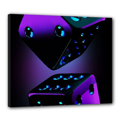 3d Ludo Game,gambling Canvas 24  X 20  (stretched) by Bangk1t