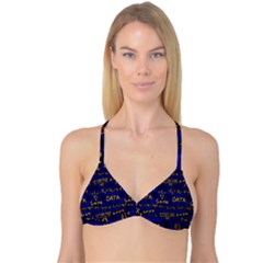 Art Pattern Design Background Graphic Reversible Tri Bikini Top by Ravend